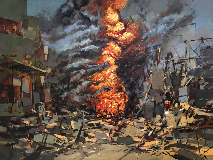 A Terrible Beauty, 2013, Oil on canvas, 97 x 130 cm