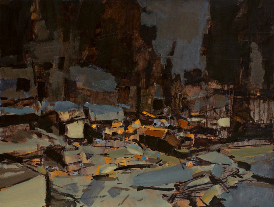 Bidonville, 2006, Oil on canvas, 89 x 119 cm