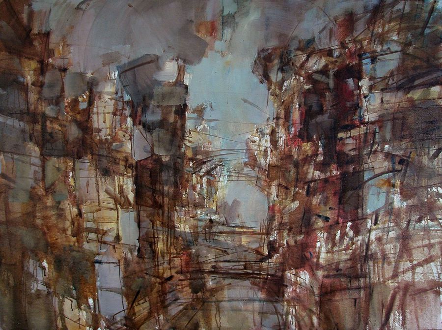City Landscape (Cihangir), 2004, Oil on canvas, 130 x 97 cm
