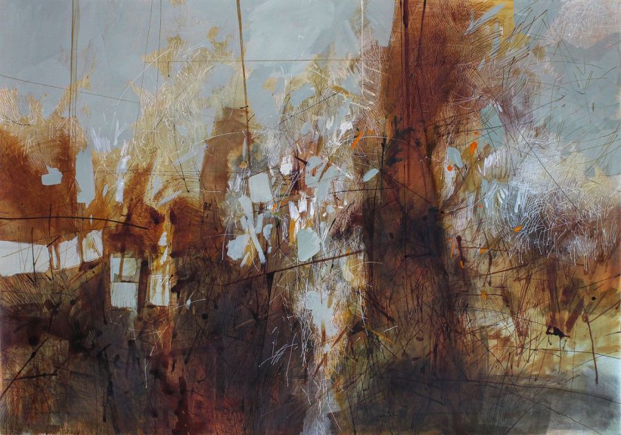 Error Report, 2022, Mixed media on paper, 70 x 100 cm