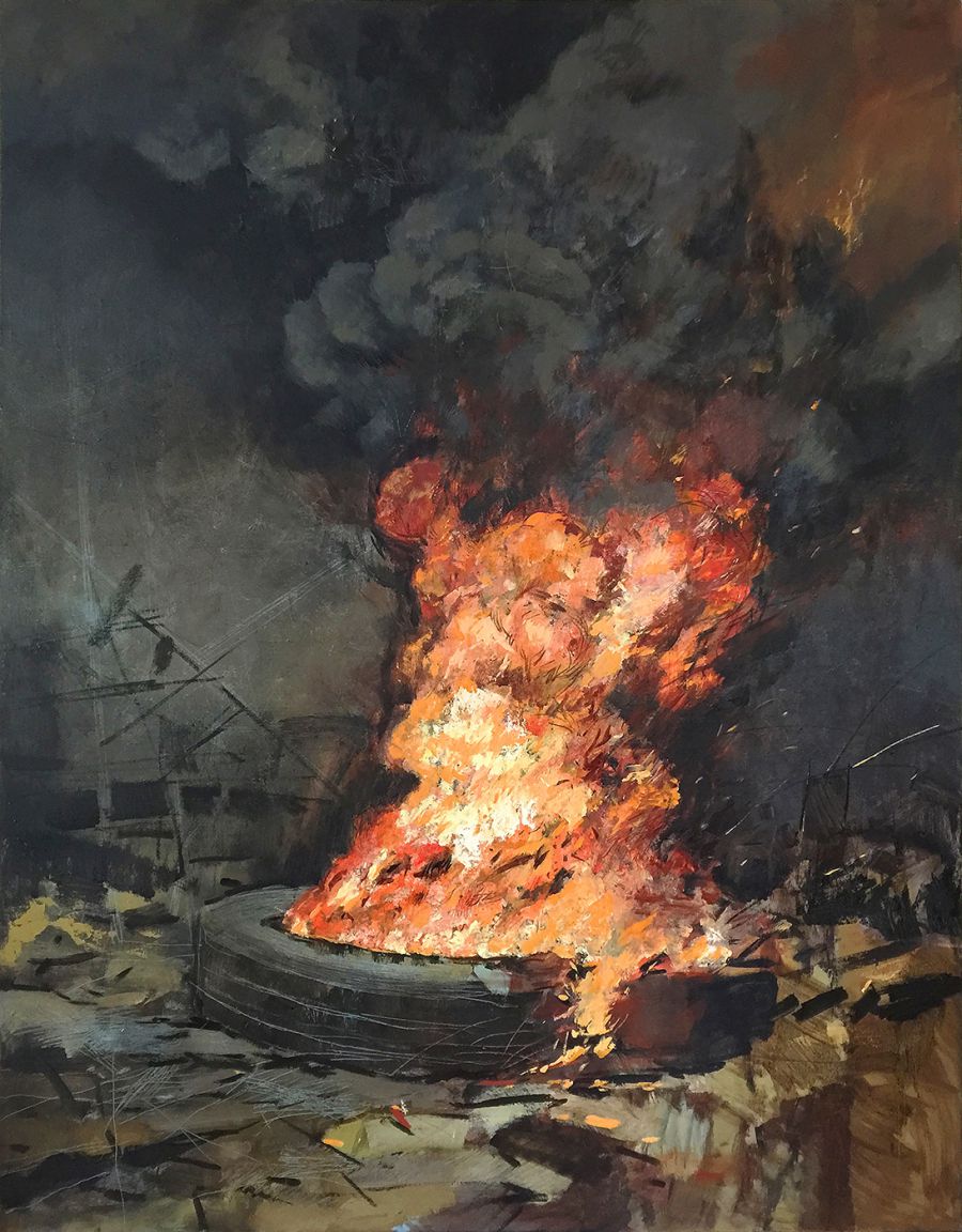 Everything That Is Solid, 2014, Oil on canvas, 146 x 114 cm