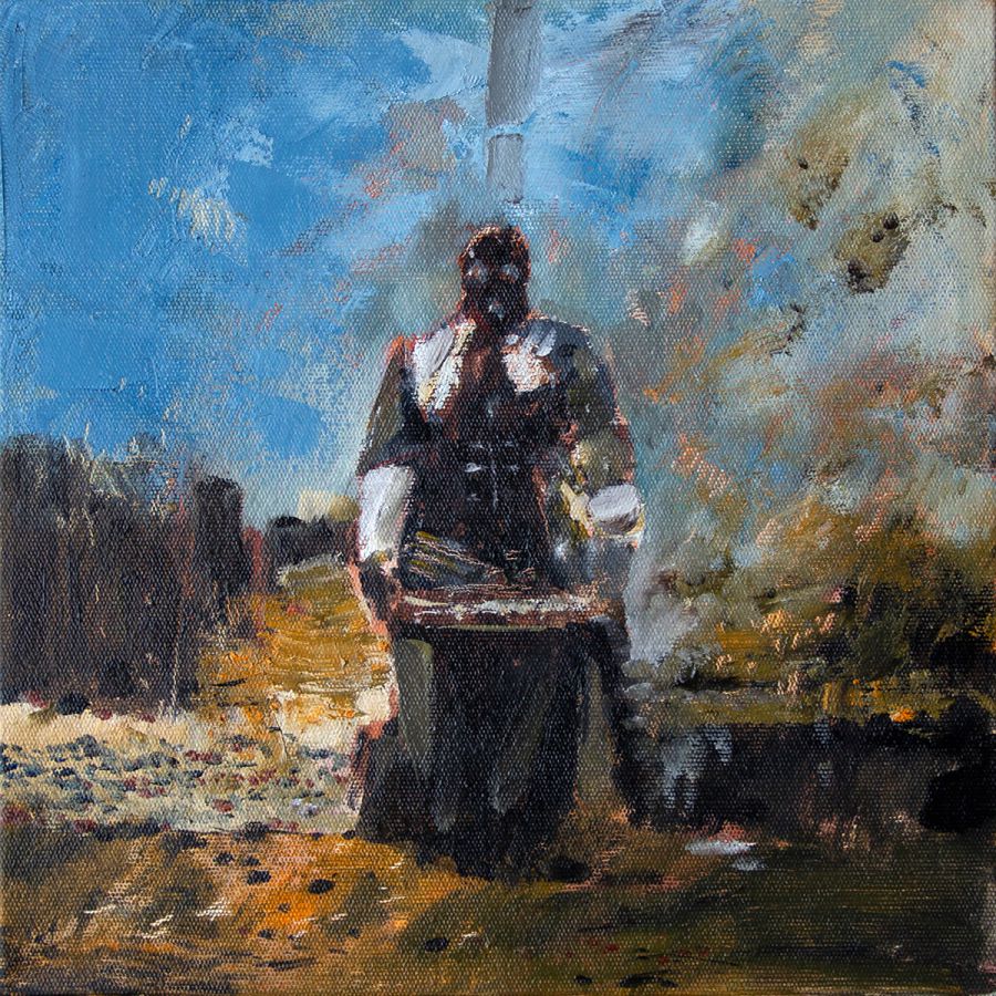 Harvest, 2020, Oil on canvas, 25 x 25 cm