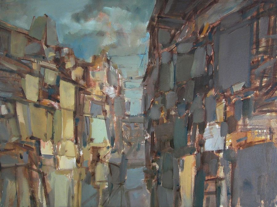 La Bas, 2004, Oil on canvas, 93 x 130 cm